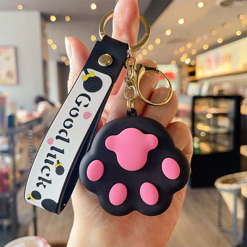 Wholesale PVC Cat Claw Keychains